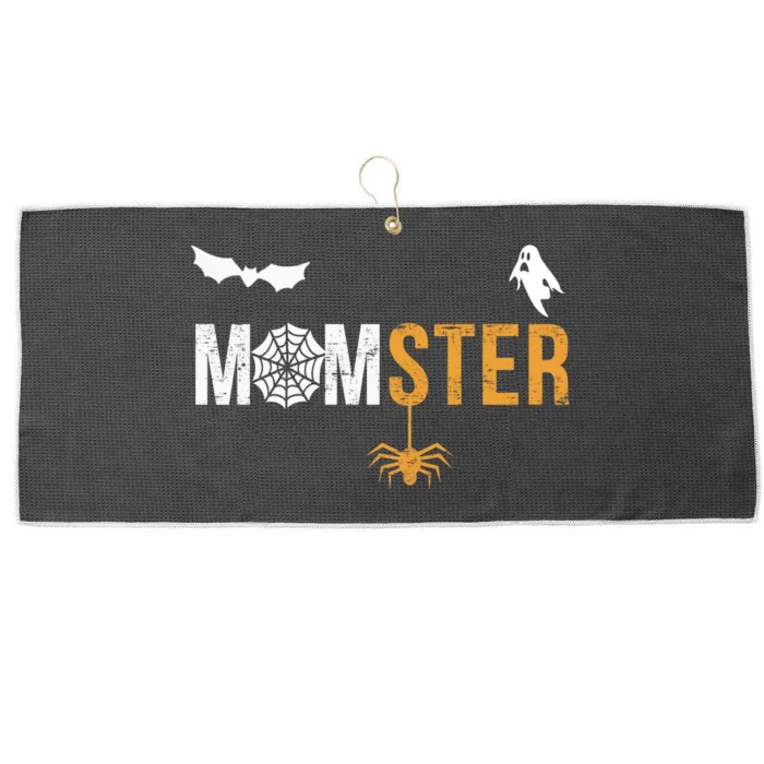 Momster Halloween | Happy Halloween Large Microfiber Waffle Golf Towel