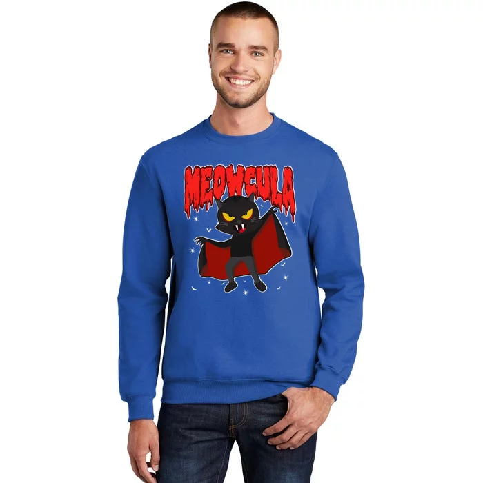 Meowcula Halloween Horror Vampire Cute Dracula Cat Gift Sweatshirt