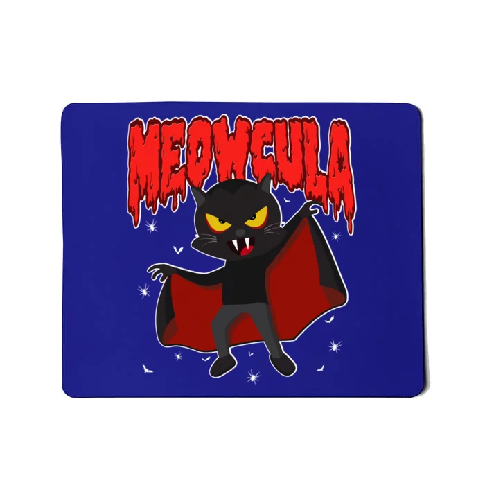 Meowcula Halloween Horror Vampire Cute Dracula Cat Gift Mousepad