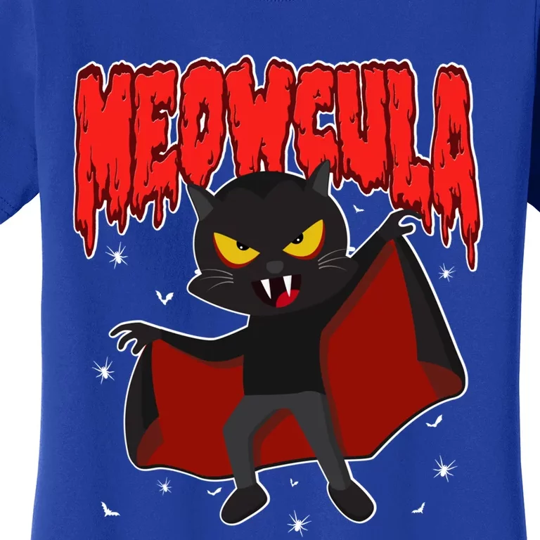 Meowcula Halloween Horror Vampire Cute Dracula Cat Gift Women's T-Shirt