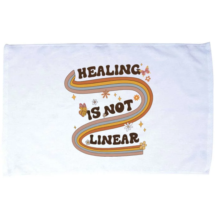 Mental Health Healing Is Not Linear Therapy Microfiber Hand Towel