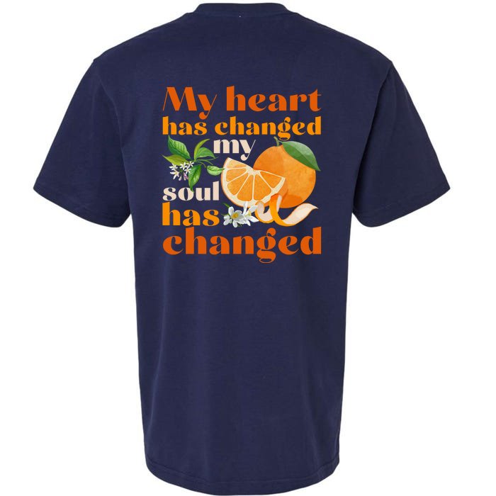 My Heart Has Changed My Soul Has Changed Front & Back Front & Back Sueded Cloud Jersey T-Shirt