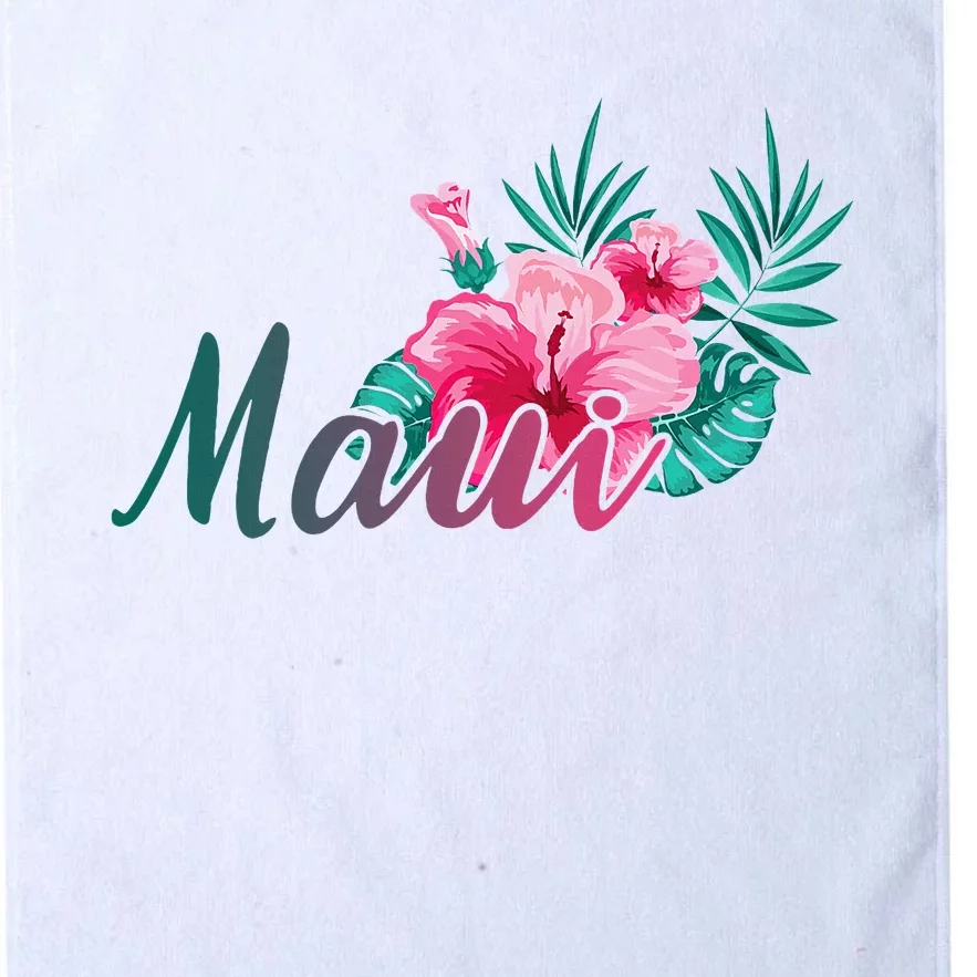 Maui Hawaii Hibiscus Flowers Hawaiian Platinum Collection Golf Towel