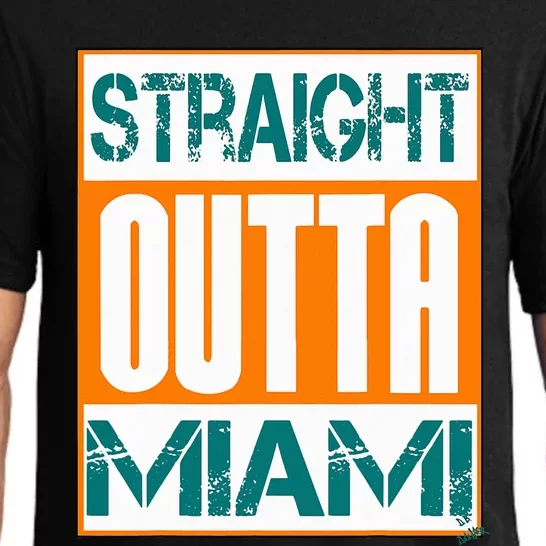 Miami Hip Hop City Name Straight Outta Miami Pajama Set