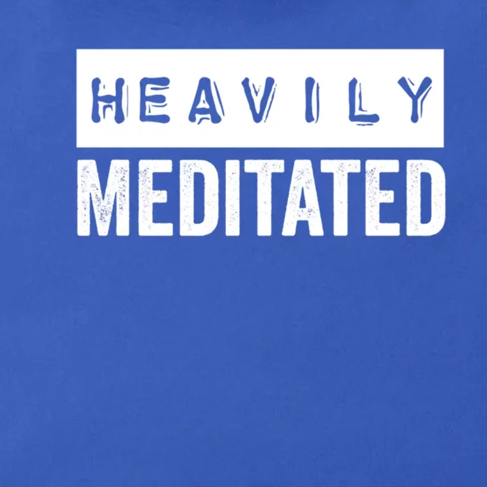 Meditation Humor Heavily Meditated Mindfulness Funny Gift Zip Tote Bag