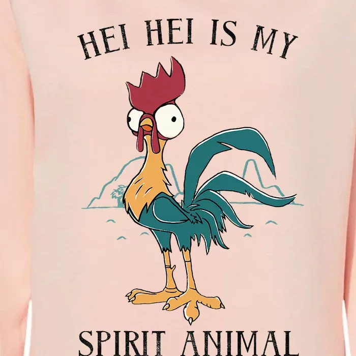 Moana Hei Hei Is My Spirit Animal Portrait Womens California Wash Sweatshirt