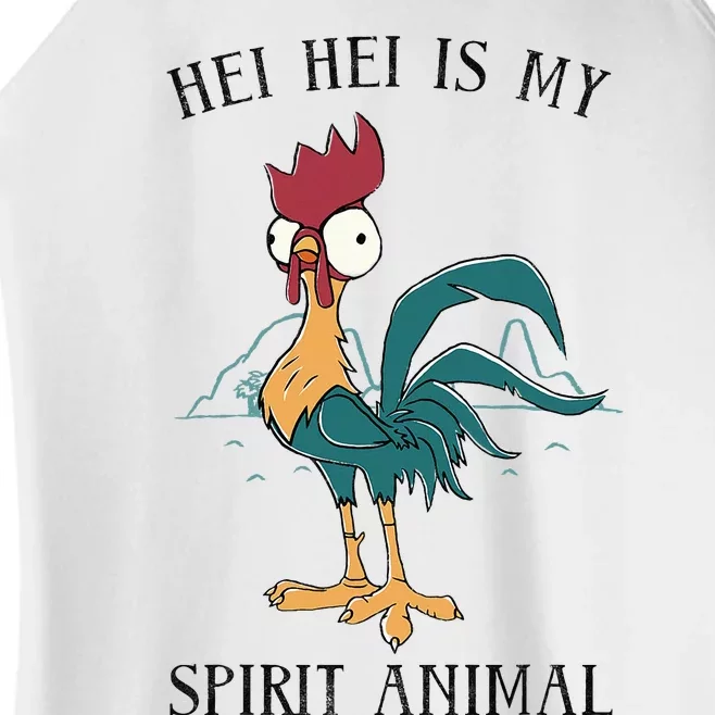 Moana Hei Hei Is My Spirit Animal Portrait Women’s Perfect Tri Rocker Tank