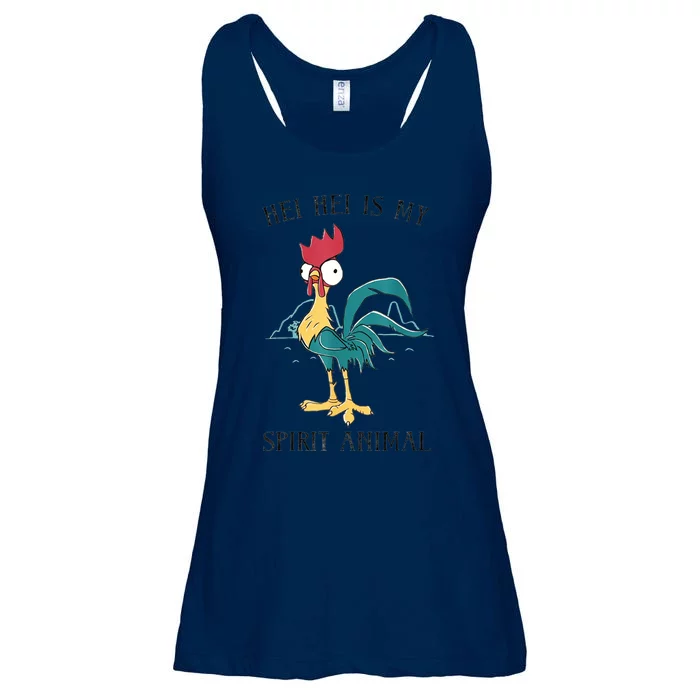 Moana Hei Hei Is My Spirit Animal Portrait Ladies Essential Flowy Tank