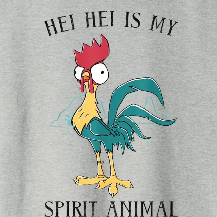 Moana Hei Hei Is My Spirit Animal Portrait Women's Crop Top Tee