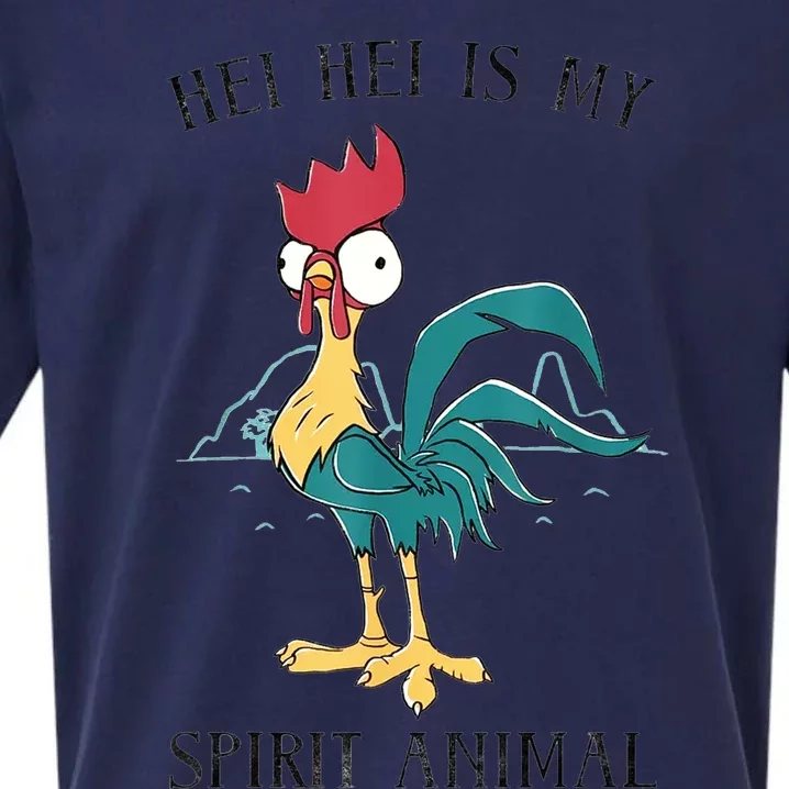 Moana Hei Hei Is My Spirit Animal Portrait Sueded Cloud Jersey T-Shirt