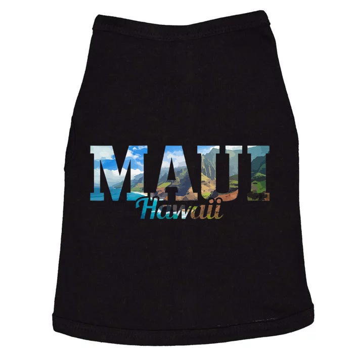 Maui Hawaii Hawaiian Islands Surf Surfing Surfer Gift Doggie Tank