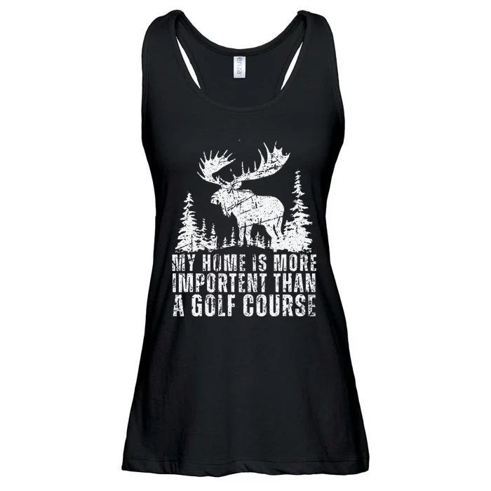 My Home Is More Important Than A Golf Course Florida Wild Ladies Essential Flowy Tank