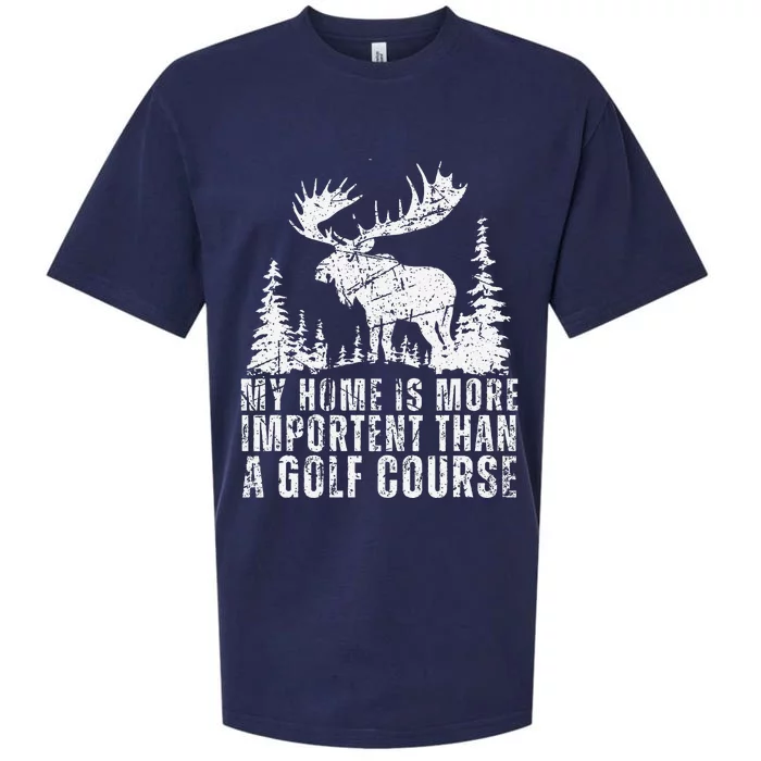 My Home Is More Important Than A Golf Course Florida Wild Sueded Cloud Jersey T-Shirt