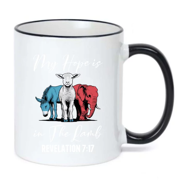 My Hope Is In The Lamb Christian Stand With Christ Gift Black Color Changing Mug