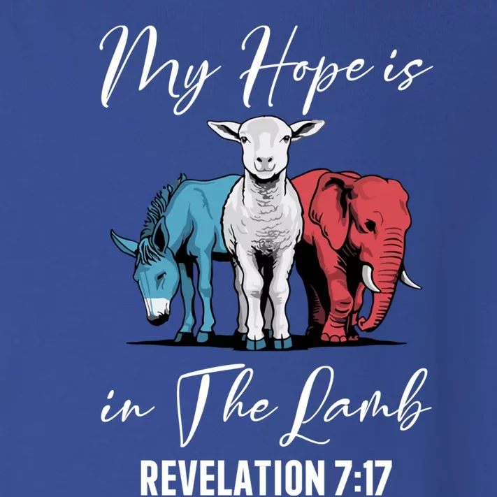 My Hope Is In The Lamb Christian Stand With Christ Gift Toddler Long Sleeve Shirt