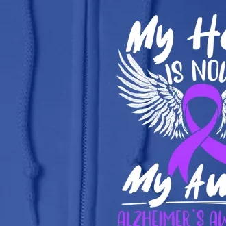 My Hero Is Now My Angel Detia Alzheimer's Awareness Gift Full Zip Hoodie