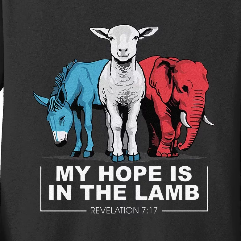 My Hope Is In The Lamb Kids Long Sleeve Shirt