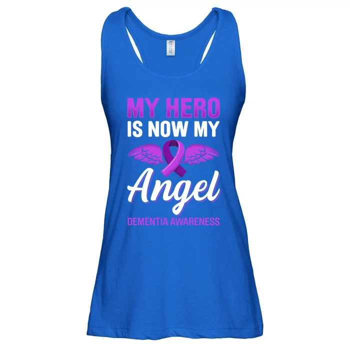 My Hero Is Now My Angel Detia Awareness Alzheimer Cute Gift Ladies Essential Flowy Tank