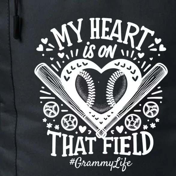 My Heart Is On That Field Baseball Softball Grammy Gift Daily Commute Backpack