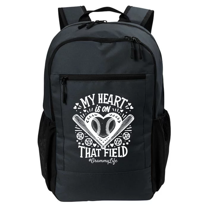 My Heart Is On That Field Baseball Softball Grammy Gift Daily Commute Backpack