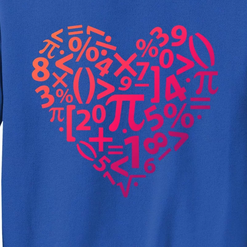 Math Heart I Love Math Math Lovers Gift Math Teacher Gift Sweatshirt