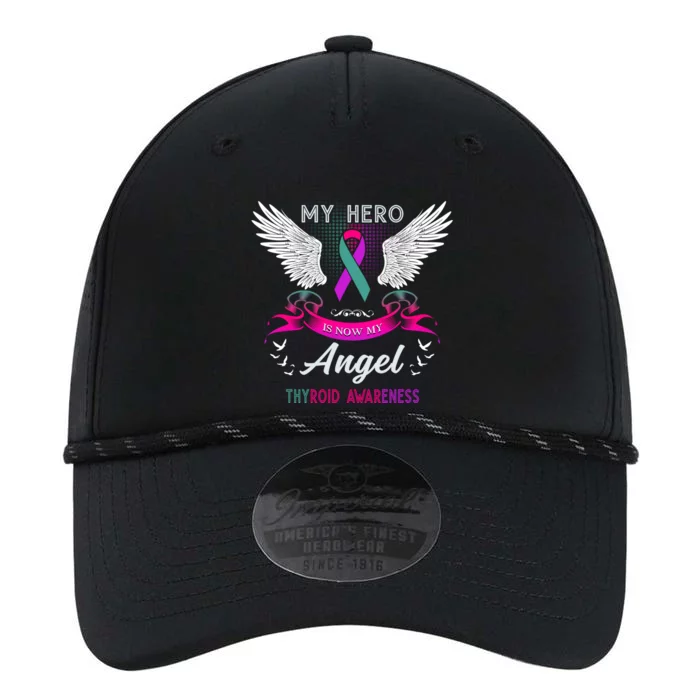 My Hero Is Now My Angel Thyroid Awareness Month Funny Gift Performance The Dyno Cap