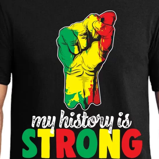 My History Is Strong Junetheen Black History Power African Gift Pajama Set