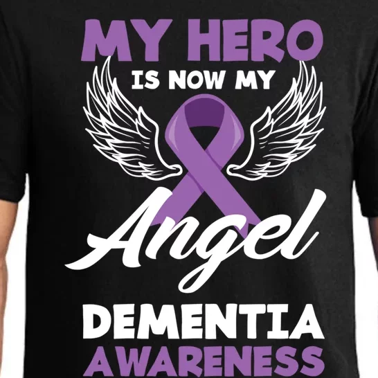 My Hero Is Now My Angel Purple Ribbon Detia Awareness Meaningful Gift Pajama Set