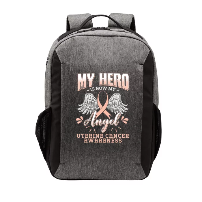 My Hero Is Now My Angel Uterine Cancer Awareness Supporter Funny Gift Vector Backpack