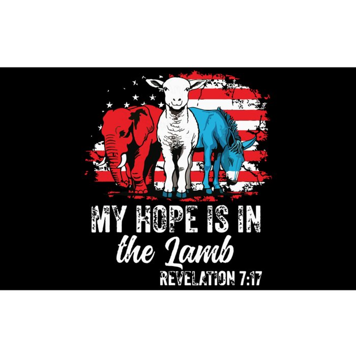 My Hope Is In The Lamb Funny Scripture Elephant Donkey Us Bumper Sticker