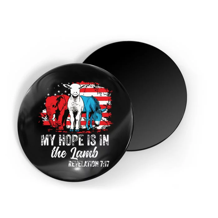 My Hope Is In The Lamb Funny Scripture Elephant Donkey Us Magnet