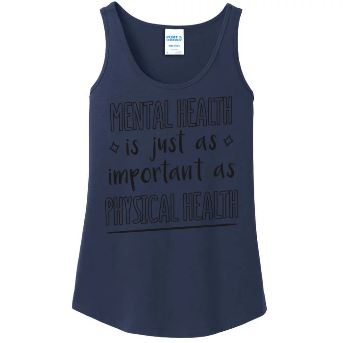 Mental Health Is Important Ladies Essential Tank