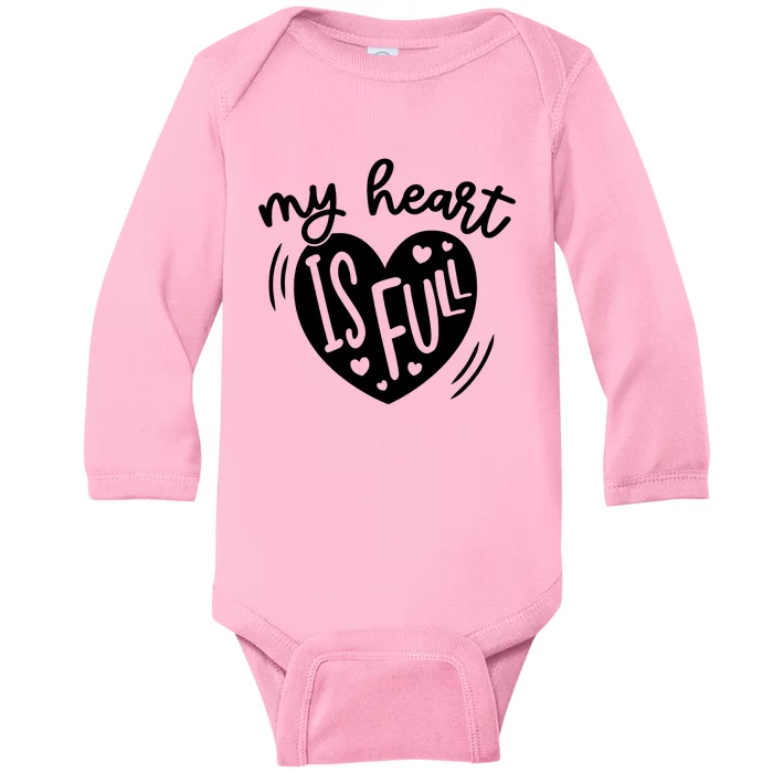 My Heart Is Full Baby Long Sleeve Bodysuit