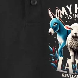 My Hope Is In The Lamb Jesus Christian God Elephant Donkey Dry Zone Grid Performance Polo