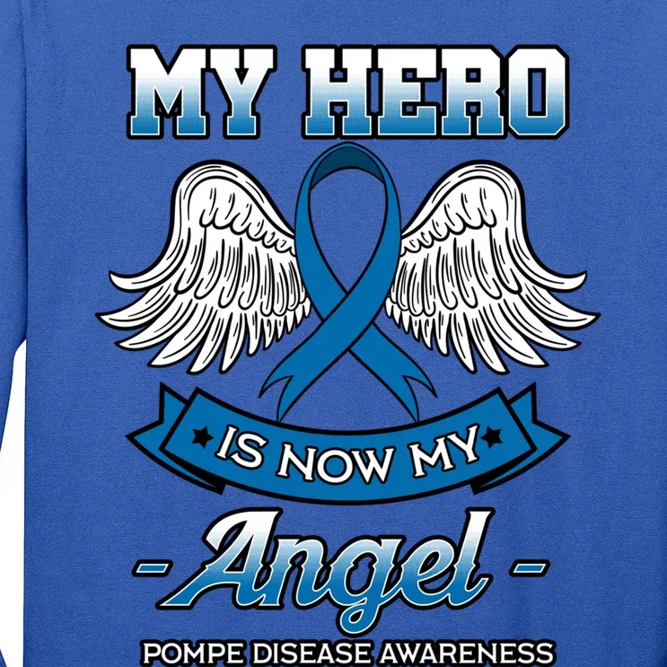 My Hero Is Now My Angel Pompe Disease Glycogen Storage Gift Tall Long Sleeve T-Shirt