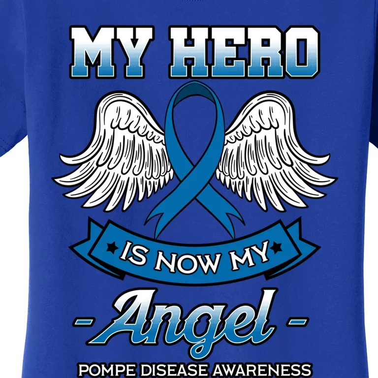 My Hero Is Now My Angel Pompe Disease Glycogen Storage Gift Women's T-Shirt