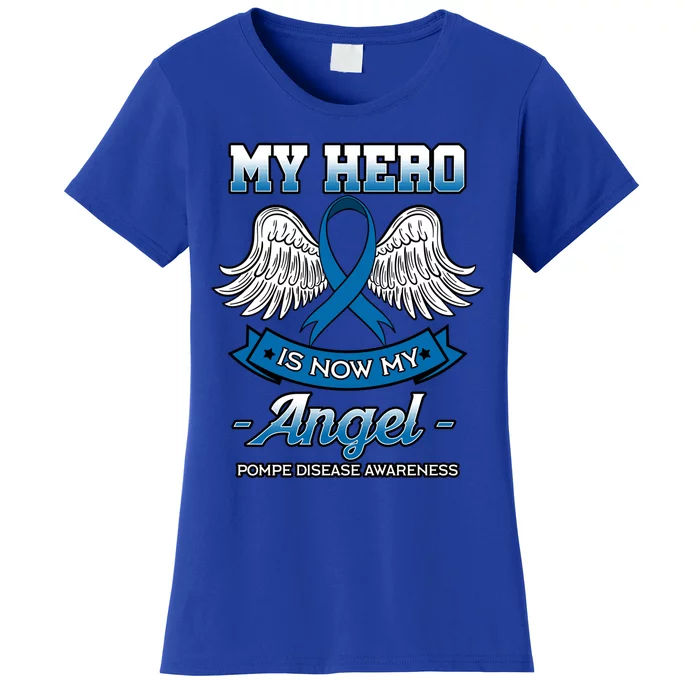 My Hero Is Now My Angel Pompe Disease Glycogen Storage Gift Women's T-Shirt