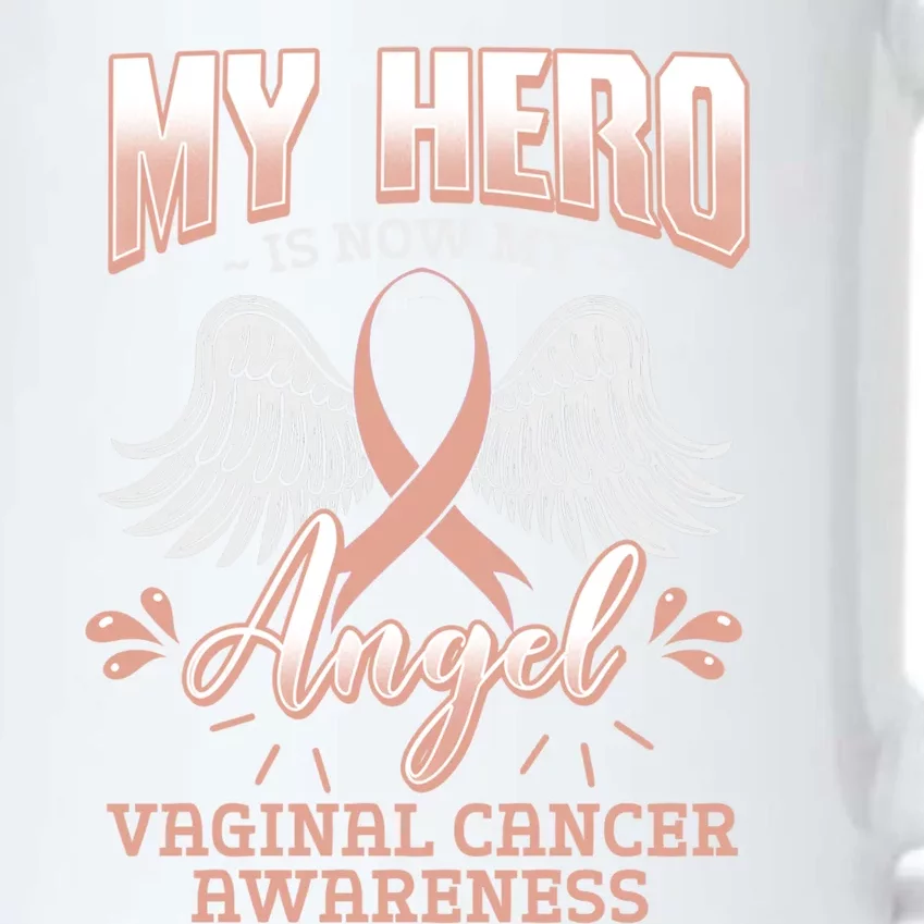 My Hero Is Now My Angel Vaginal Cancer Awareness Supporter Gift Black Color Changing Mug