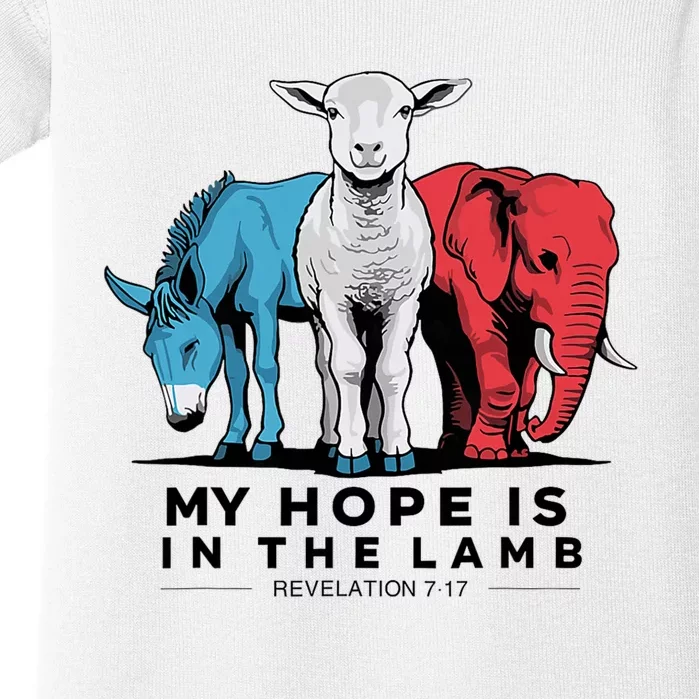 My Hope Is In Lamb Jesus Relelation Christian Bible Verse Baby Bodysuit