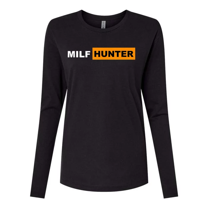 MILF Hunter I Love Milfs MILF's Hot Mom Hunter Lover Gift Womens Cotton Relaxed Long Sleeve T-Shirt