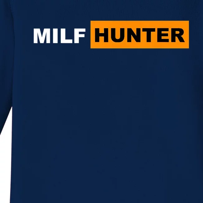 MILF Hunter I Love Milfs MILF's Hot Mom Hunter Lover Gift Baby Long Sleeve Bodysuit