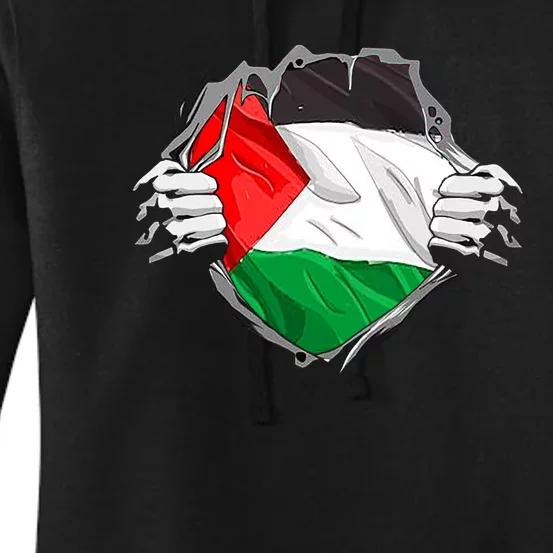 My Heart Is Always With Palestine . Women's Pullover Hoodie