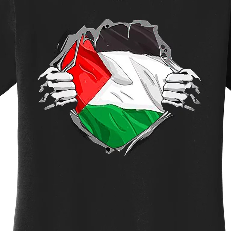 My Heart Is Always With Palestine . Women's T-Shirt