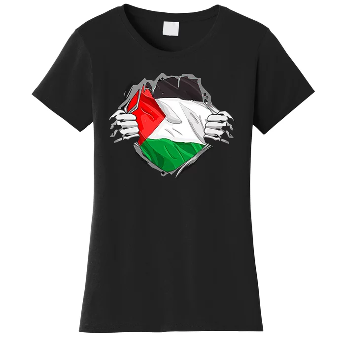 My Heart Is Always With Palestine . Women's T-Shirt