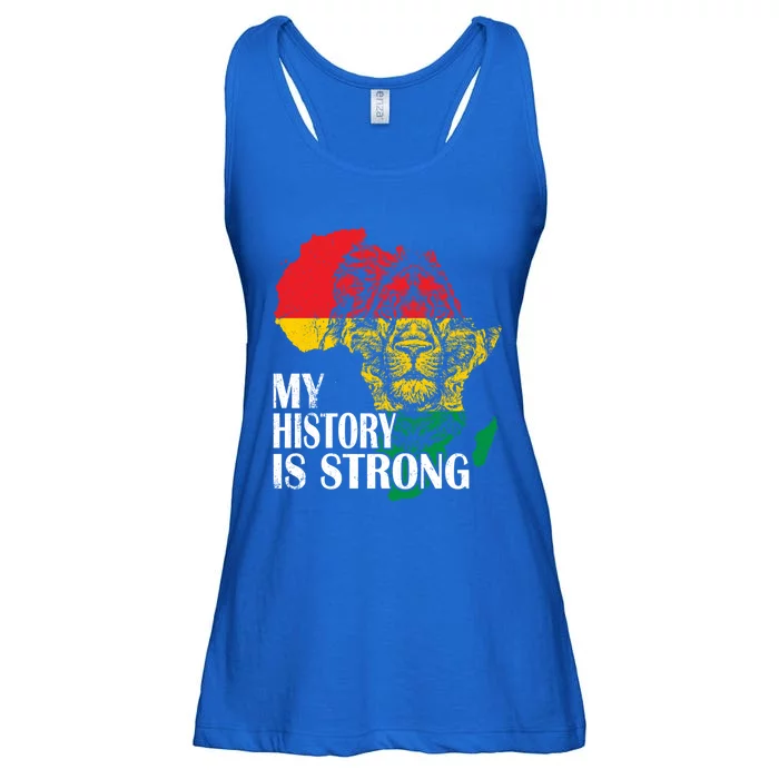 My History Is Strong Black History Month Lion African Pride Great Gift Ladies Essential Flowy Tank