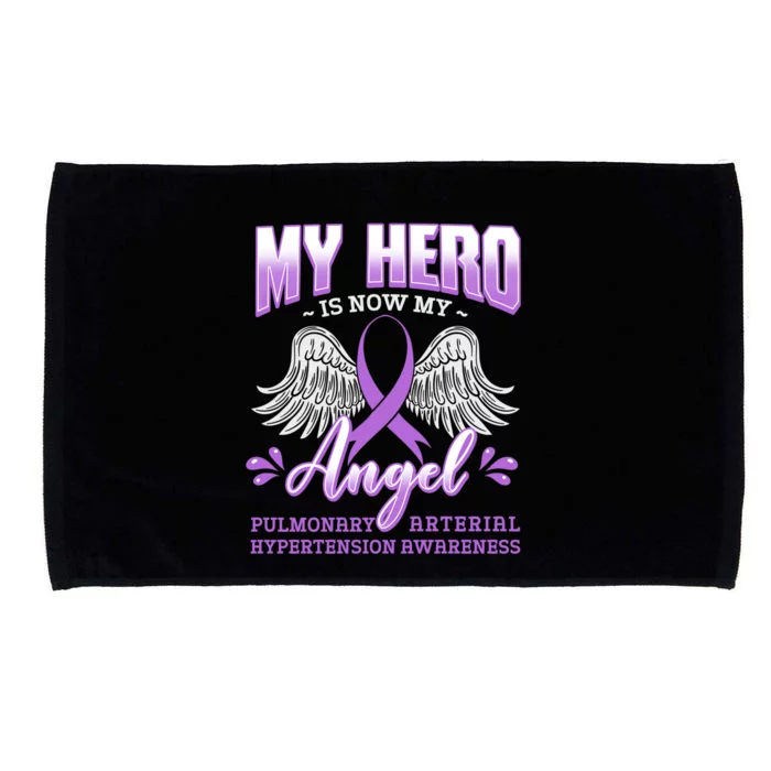 My Hero Is Now My Angel Pulmonary Hypertension Awareness Gift Microfiber Hand Towel