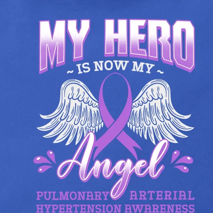 My Hero Is Now My Angel Pulmonary Hypertension Awareness Gift Zip Tote Bag