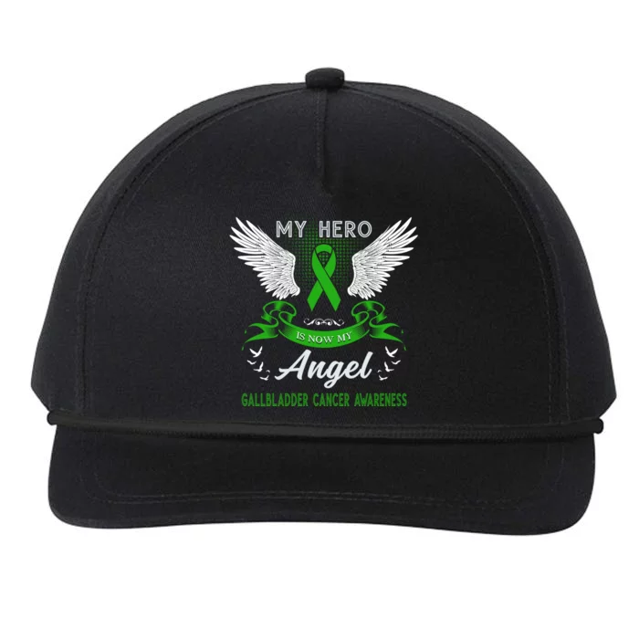 My Hero Is Now My Angel Gallbladder Cancer Awareness Month Gift Snapback Five-Panel Rope Hat