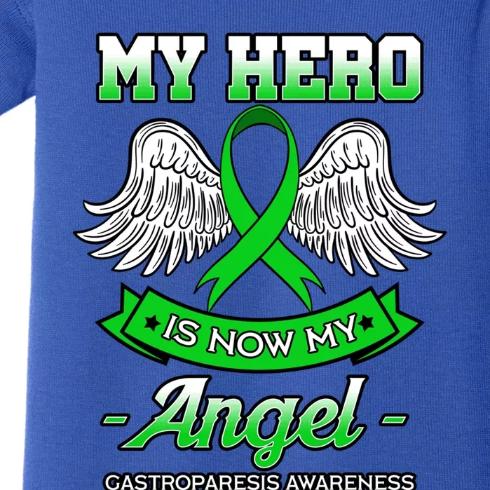 My Hero Is Now My Angel Gastroparesis Awareness Supporter Funny Gift Baby Bodysuit