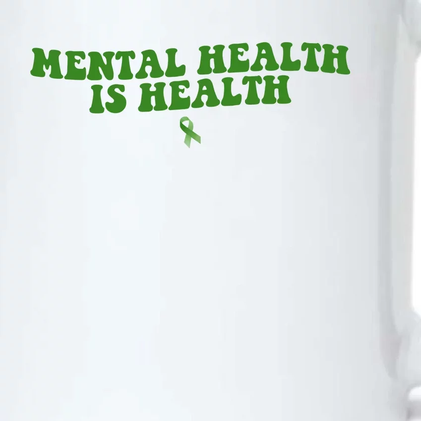 Mental Health Is Health Awareness Ribbon Black Color Changing Mug